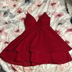 Honey and Rosie Vibrant Red Dress